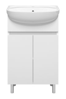 Напольная тумба под раковину Misty Элегия 55см белый